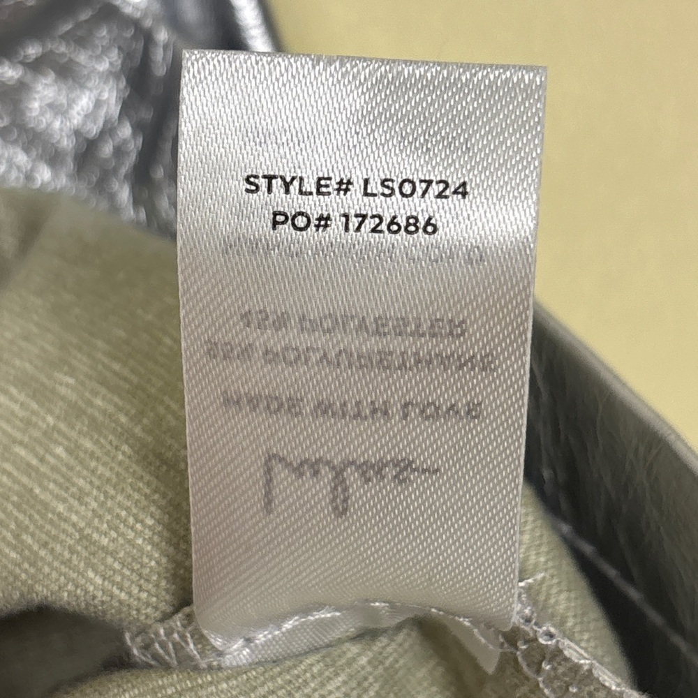 NWT LULUS Invitation Silver Vegan Leather High-Rise Mini Skirt‎ Size Small - Picture 10 of 10